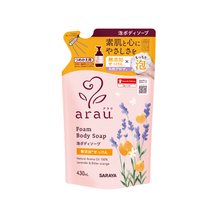 泡ボディソープ | 製品一覧 | 無添加せっけんとハーブのアラウ 泡ボディソープ | 製品一覧 | 無添加せっけんとハーブのアラウ