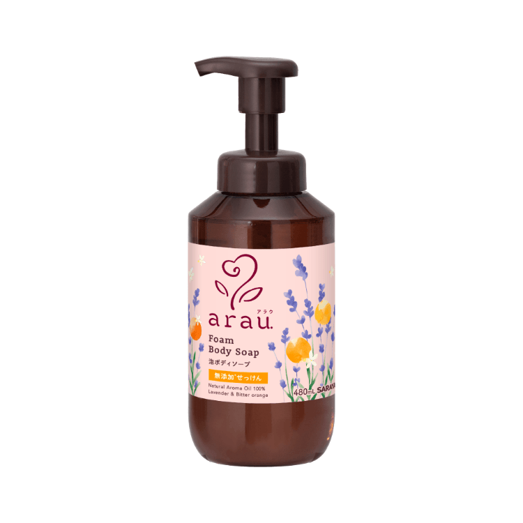 泡ボディソープ | 製品一覧 | 無添加せっけんとハーブのアラウ 泡ボディソープ | 製品一覧 | 無添加せっけんとハーブのアラウ