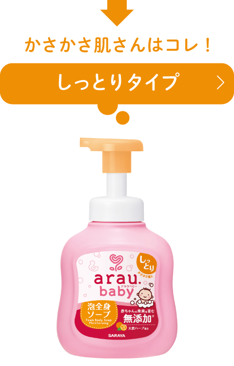 アラウ.ベビー 泡全身ソープ | 製品情報 | アラウ.ベビー | 無