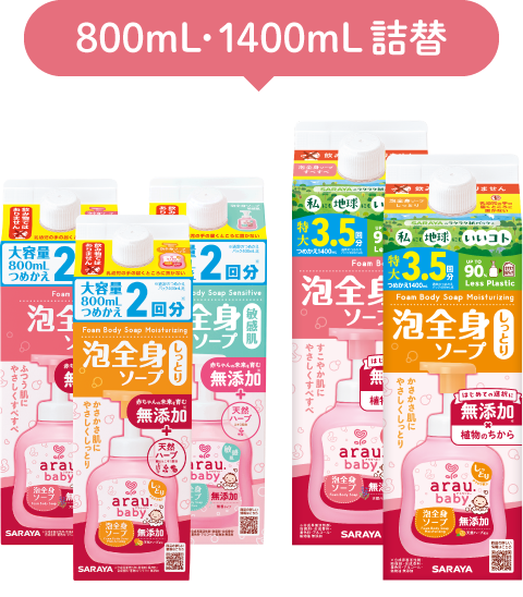 800mL・1400mL詰替